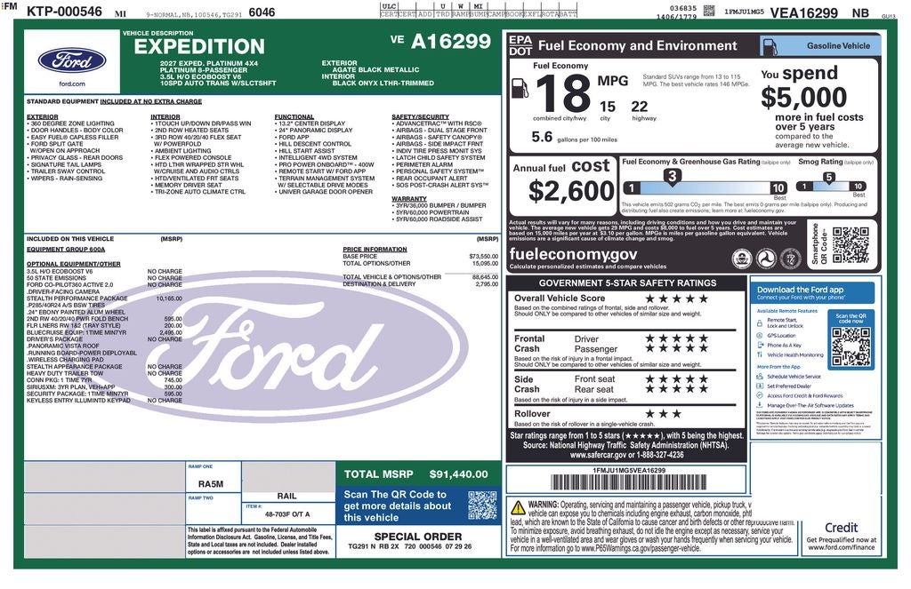2027 Ford Expedition Platinum