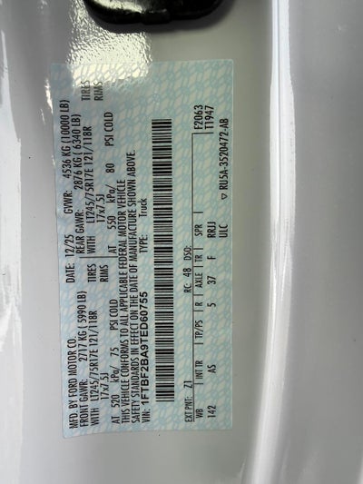 2026 Ford Super Duty F-250 SRW XL