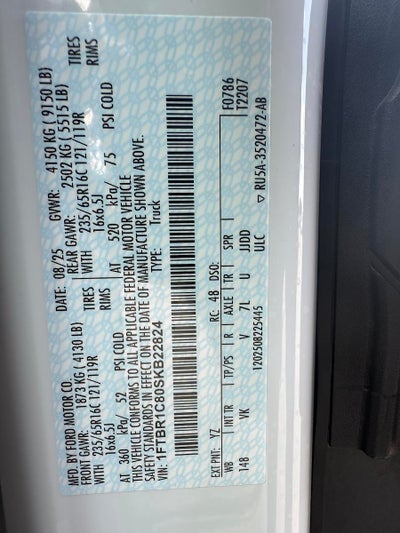 2025 Ford Transit Cargo Van Cargo Van