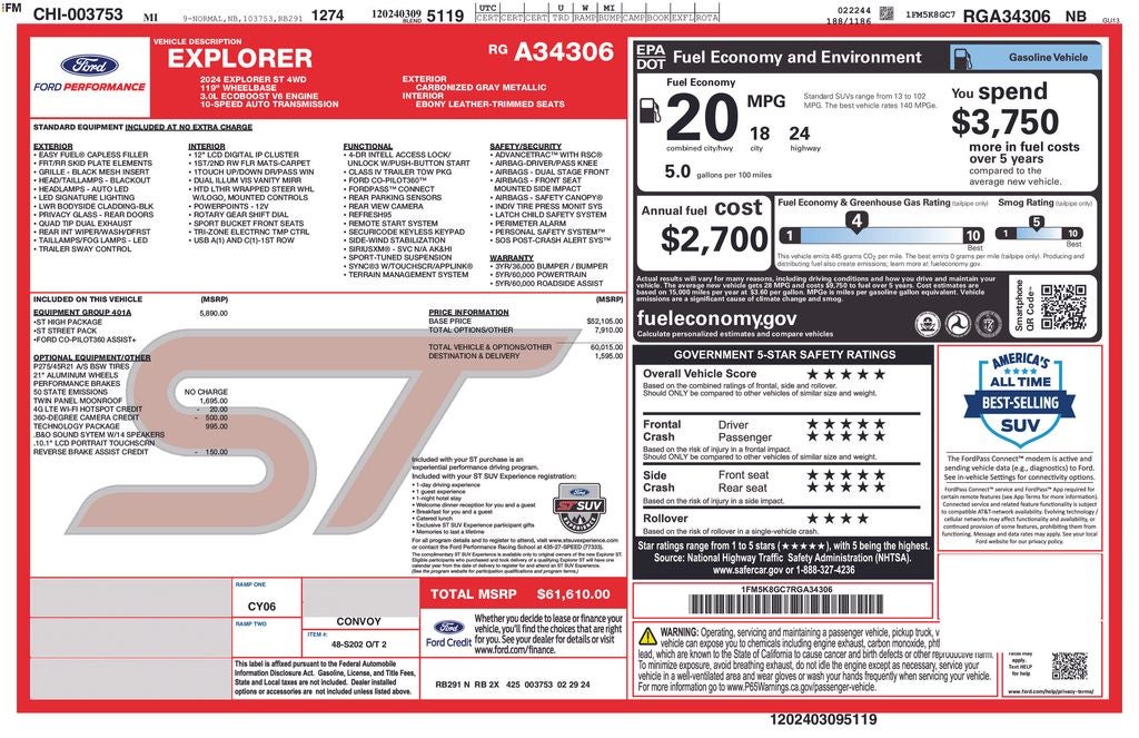 2024 Ford Explorer ST