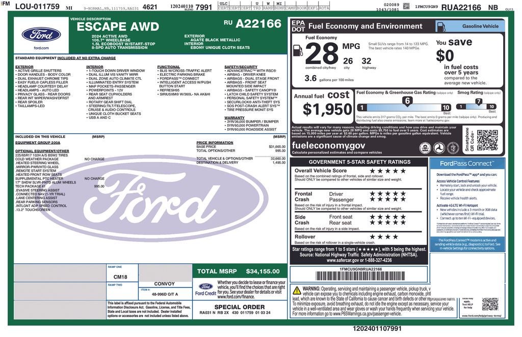 2024 Ford Escape Active
