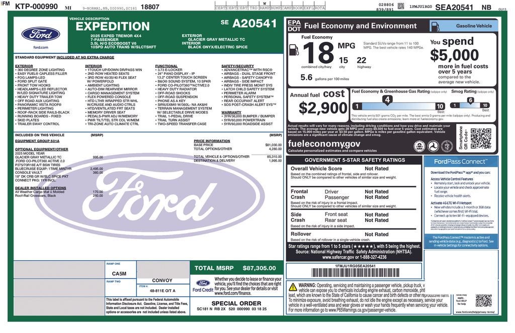 2025 Ford Expedition Tremor