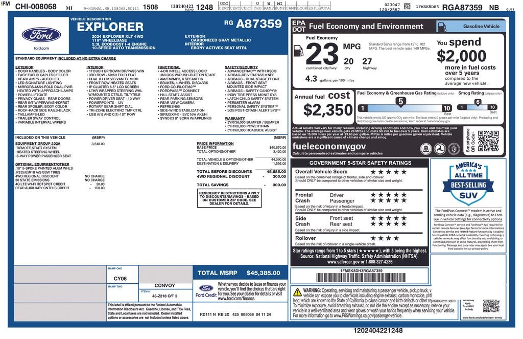 2024 Ford Explorer XLT