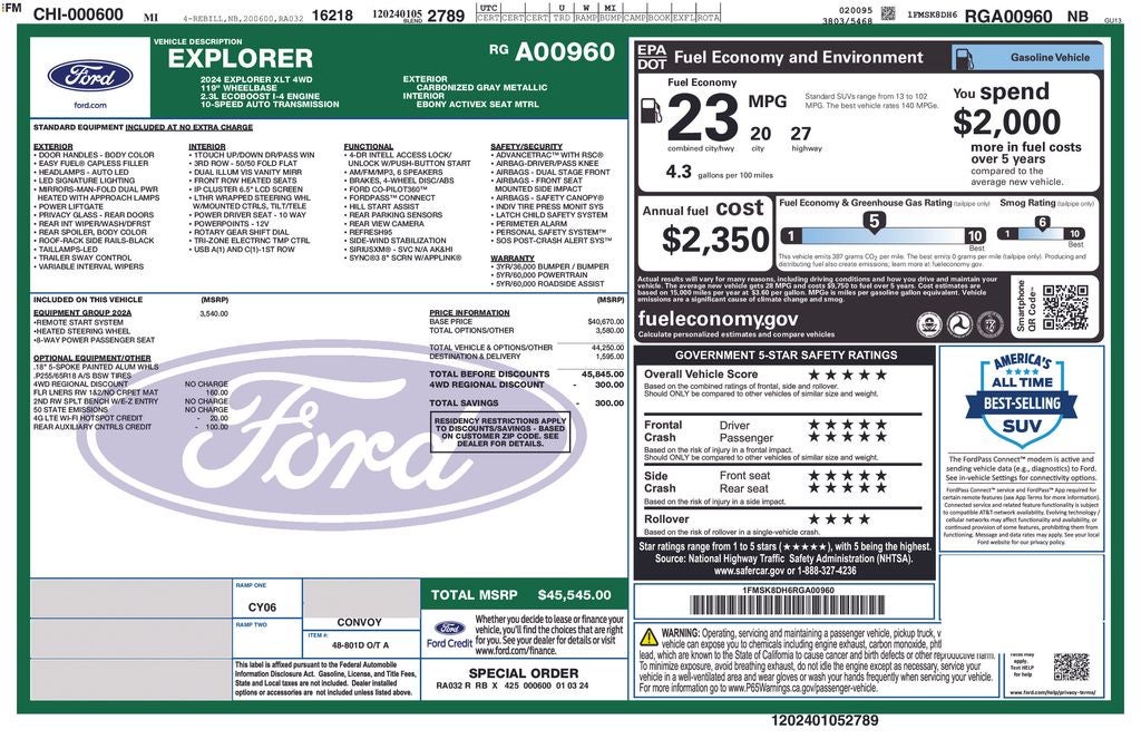2024 Ford Explorer XLT
