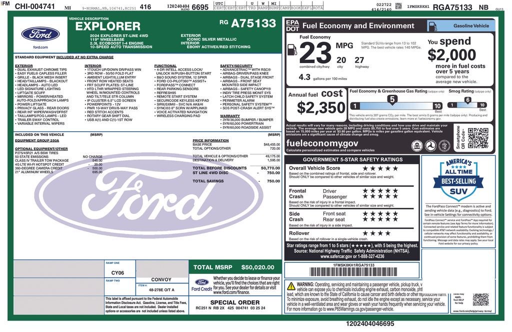2024 Ford Explorer ST-Line