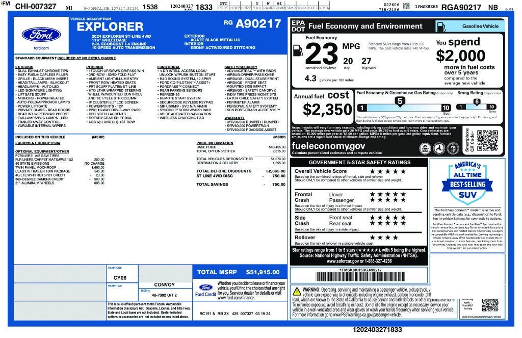 2024 Ford Explorer ST-Line