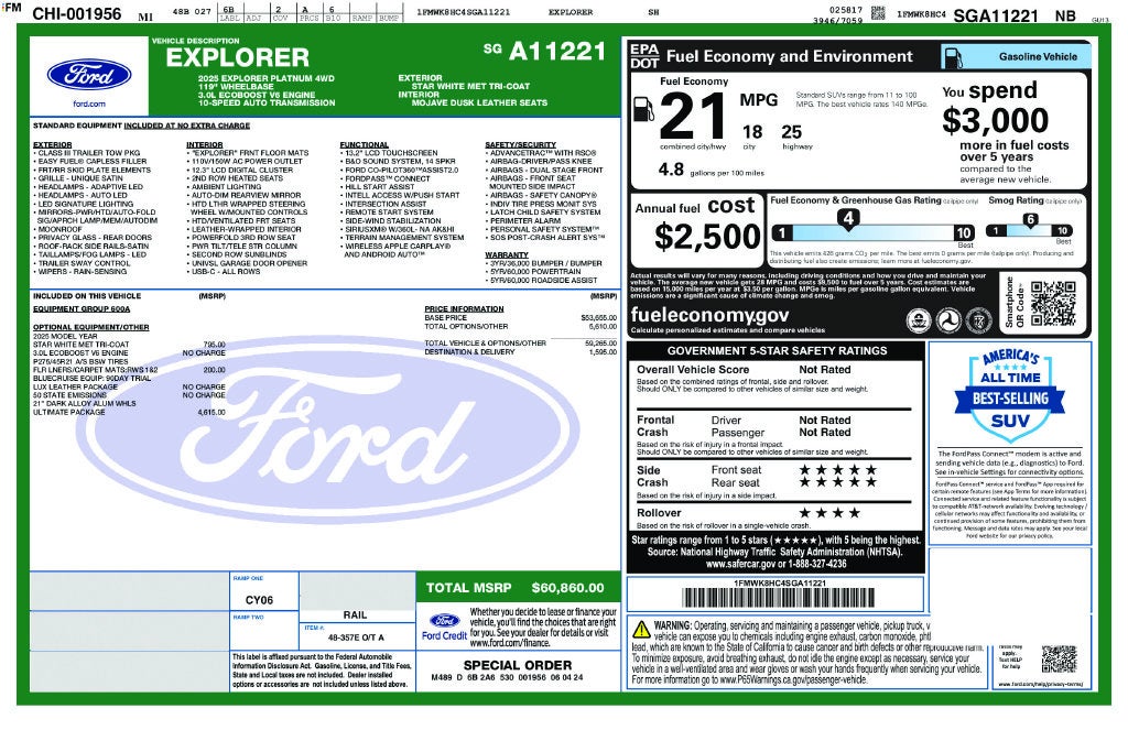 2025 Ford Explorer Platinum