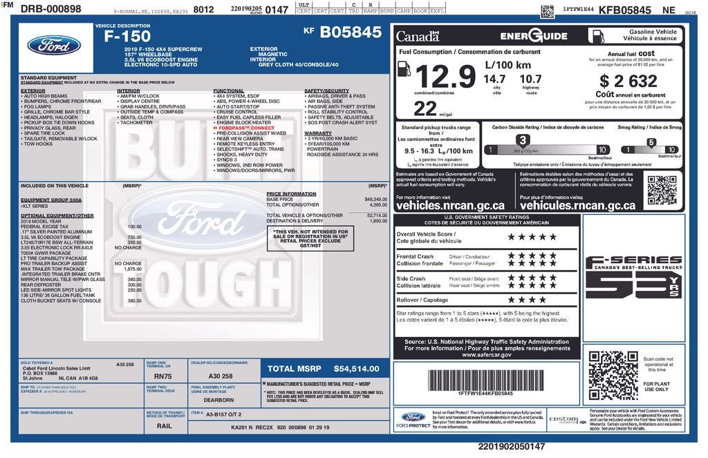 2019 Ford F-150 Base