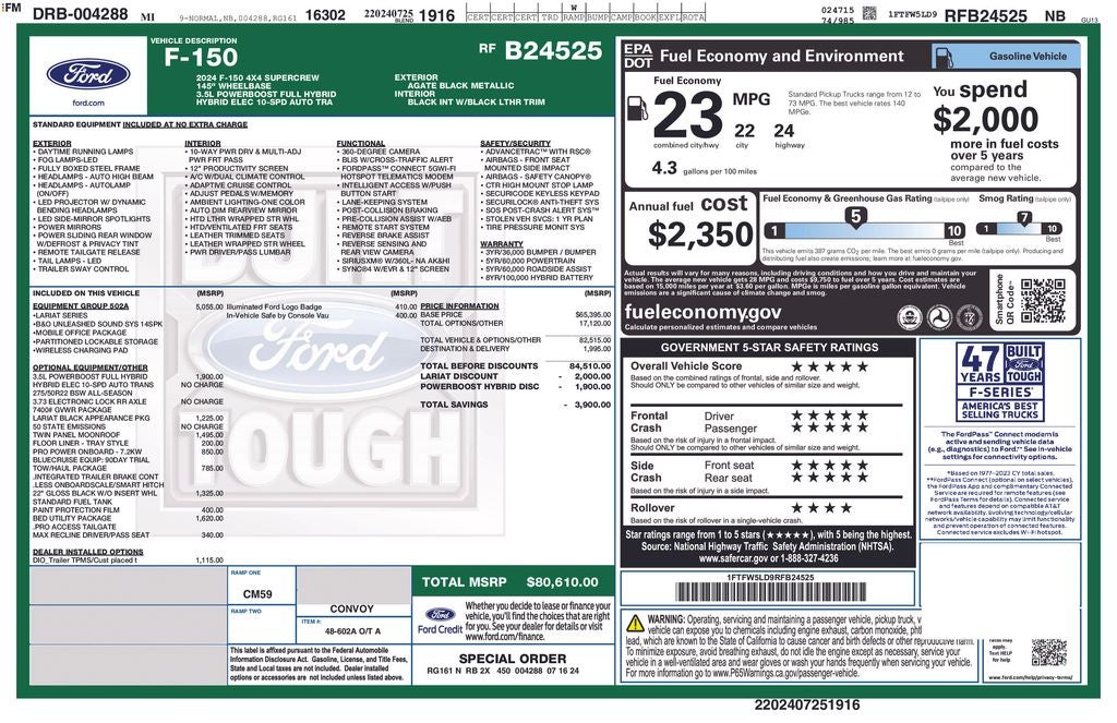 2024 Ford F-150 Lariat