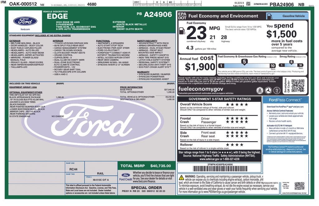 2023 Ford Edge SE