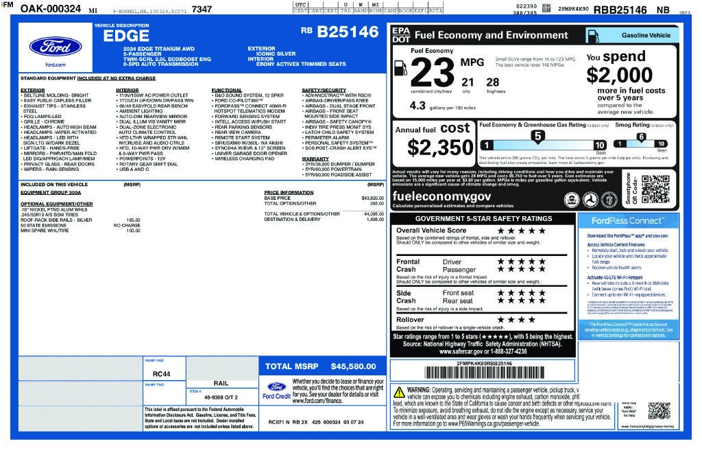 2024 Ford Edge Titanium