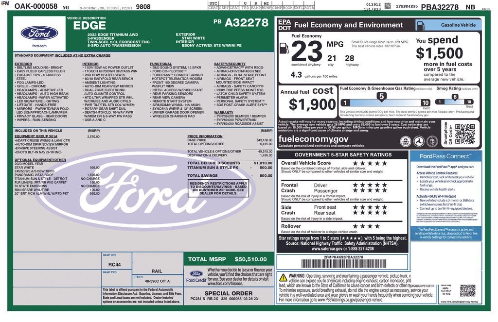 2023 Ford Edge Titanium