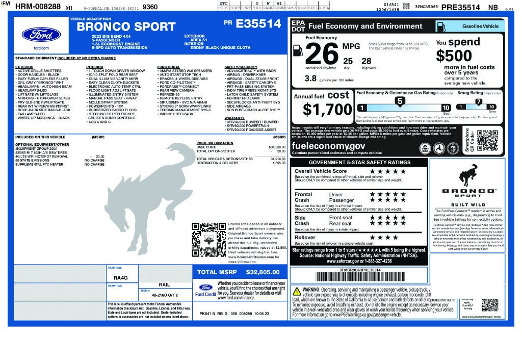 2023 Ford Bronco Sport Big Bend