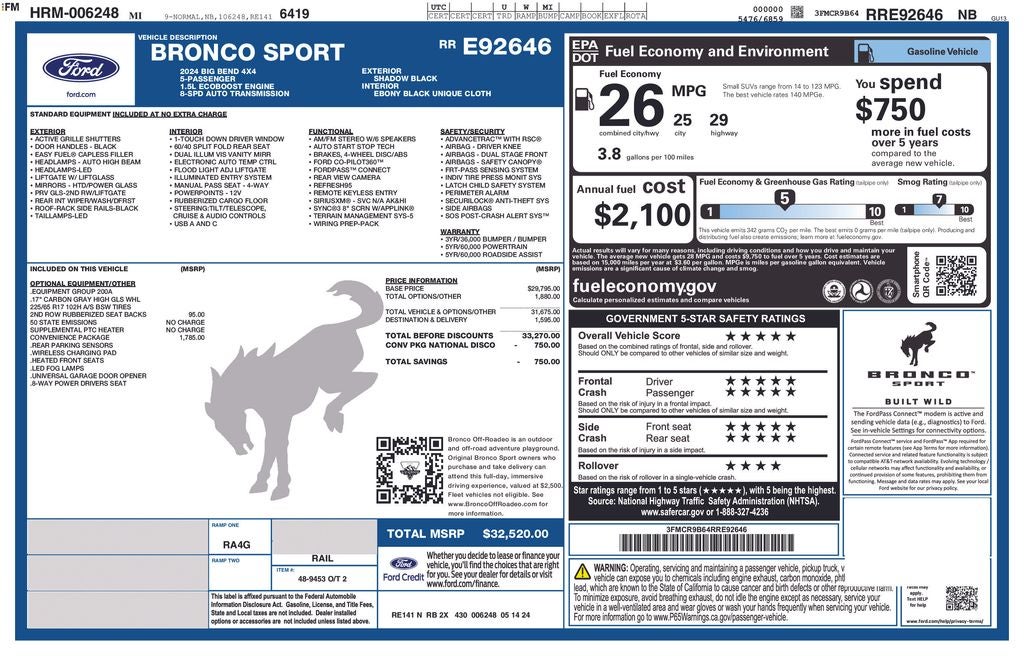 2024 Ford Bronco Sport Big Bend